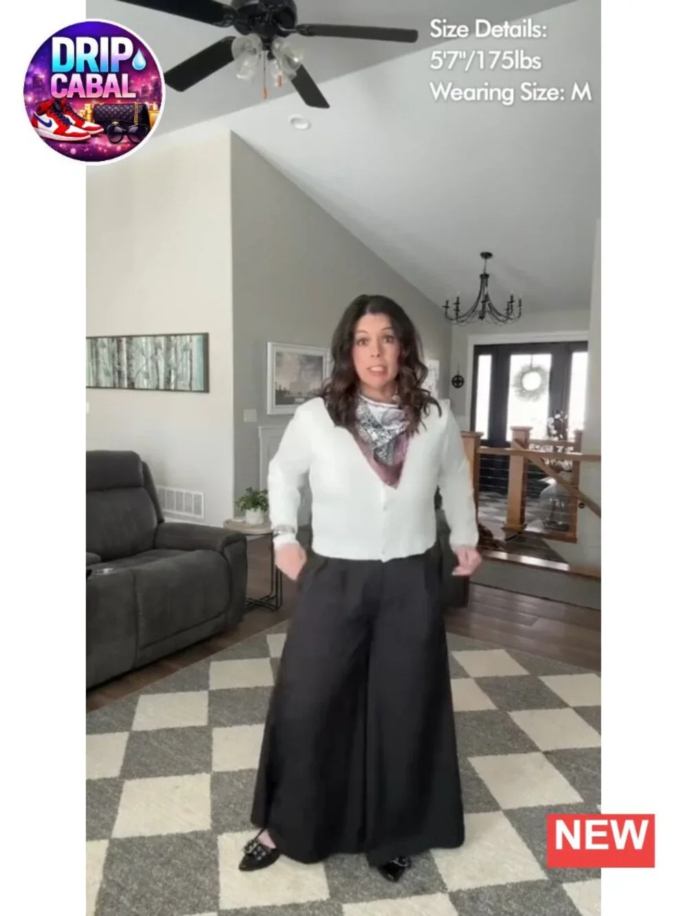 Wide Leg Palazzo Pants High Waisted Work Pants with Pockets
